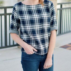 Madewell Herald Tee in Curtis Plaid